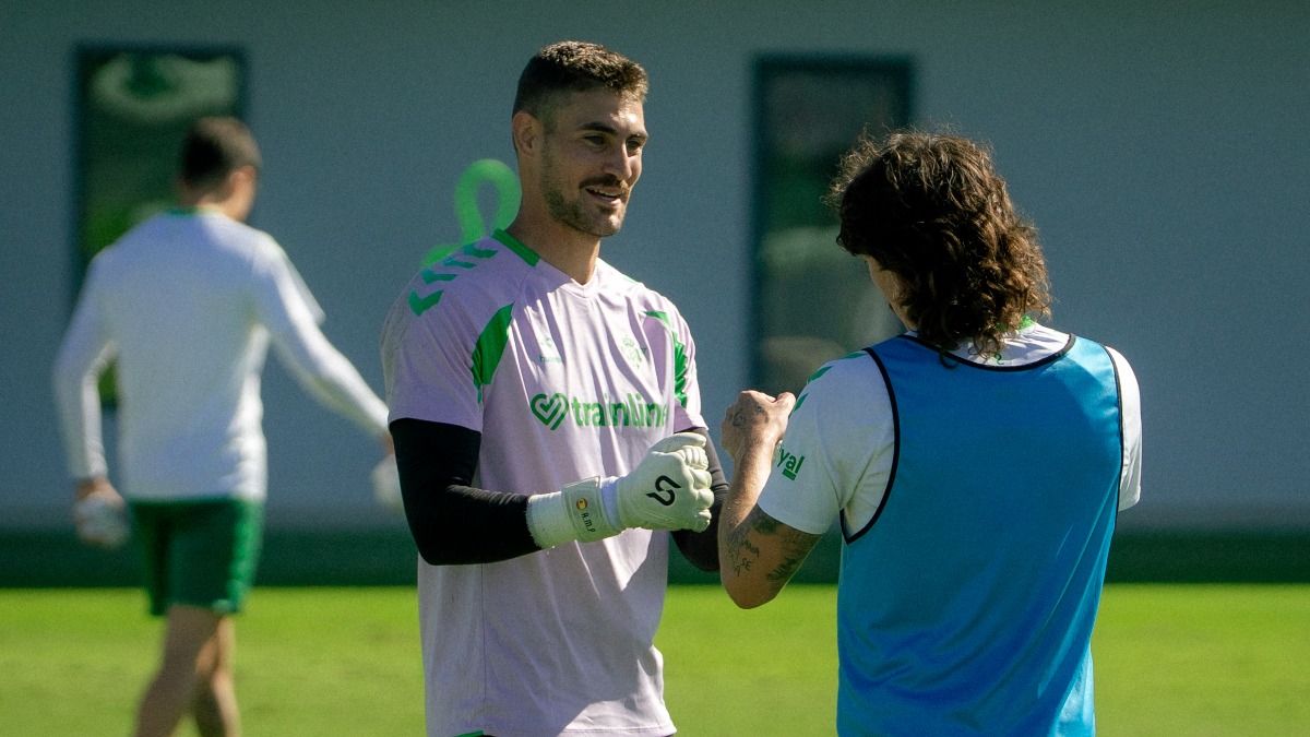 El Real Betis completa su última sesión de entrenamiento antes de recibir al Málaga CF