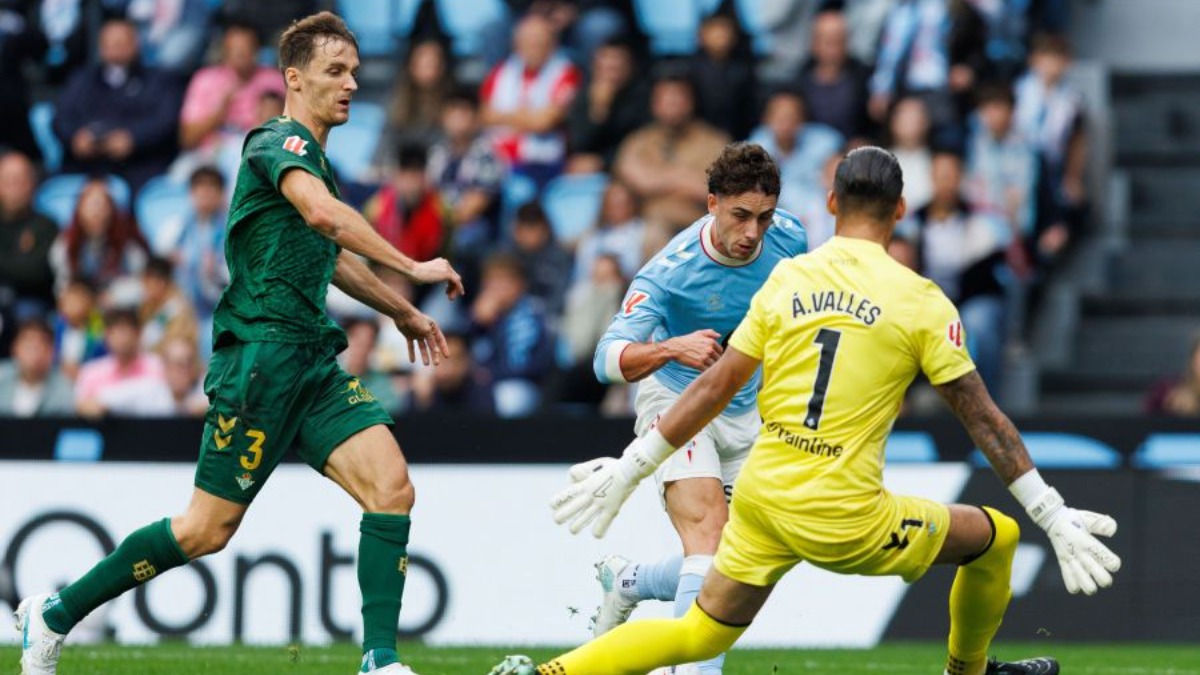 Las notas de los jugadores del Real Betis ante el Celta de Vigo