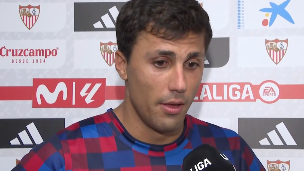 Rodri aplaude el partido del Sevilla FC: "Ha sido el más complicado"